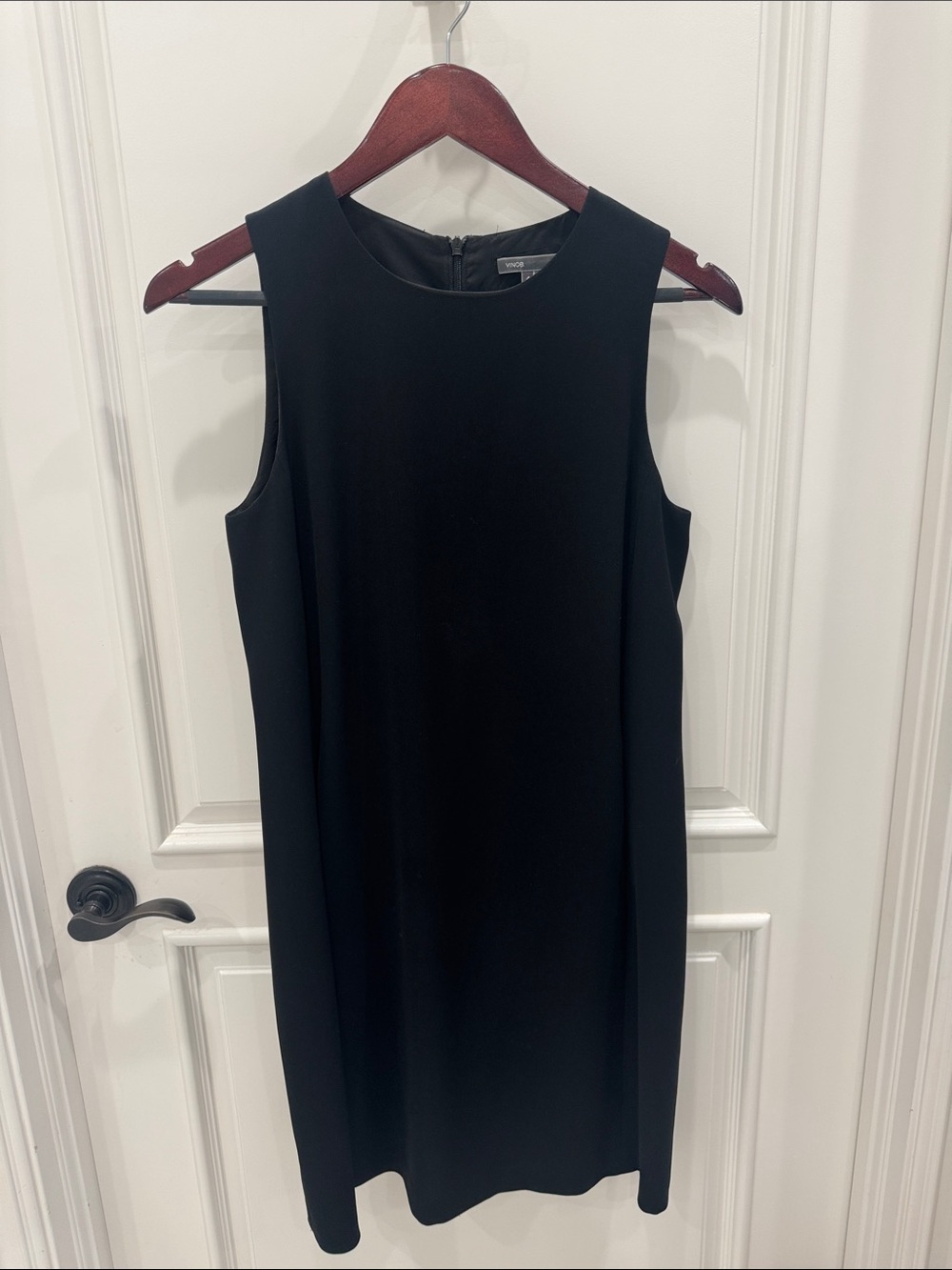 Vince Black Sleeveless Shift Dress